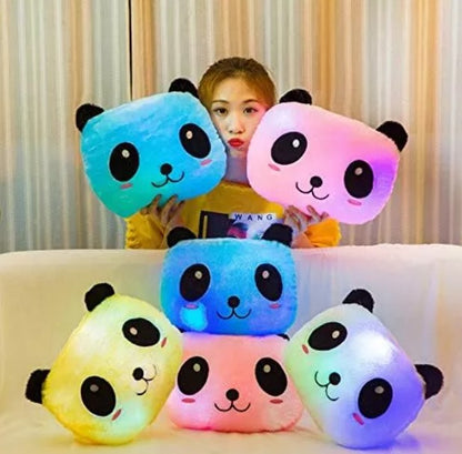 Cojin almohada oso panda luminoso LED
