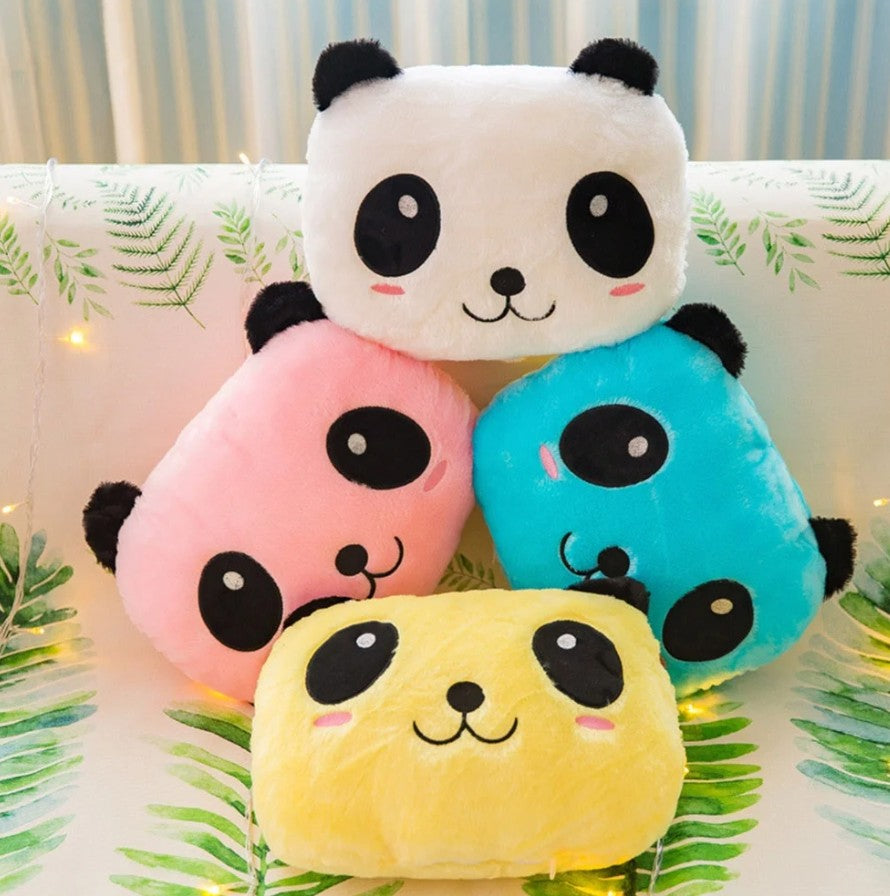 Cojin almohada oso panda luminoso LED