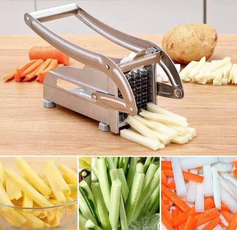 Cortador de Papas Manual de Acero Inoxidable