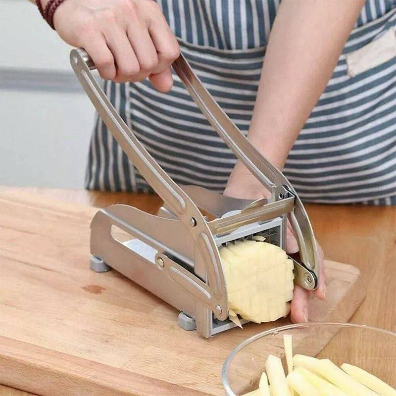 Cortador de Papas Manual de Acero Inoxidable