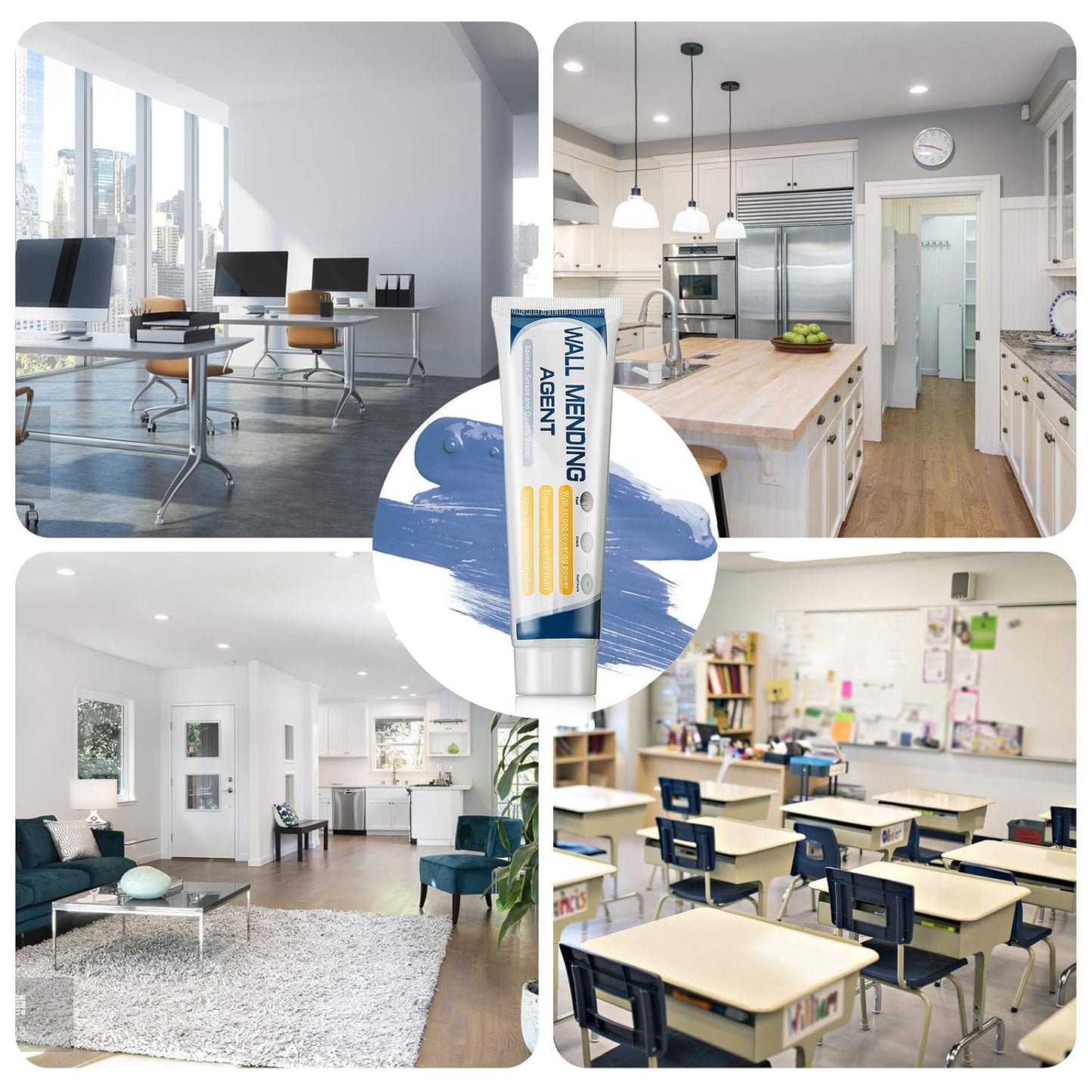 Agente reparador de paredes Blanco