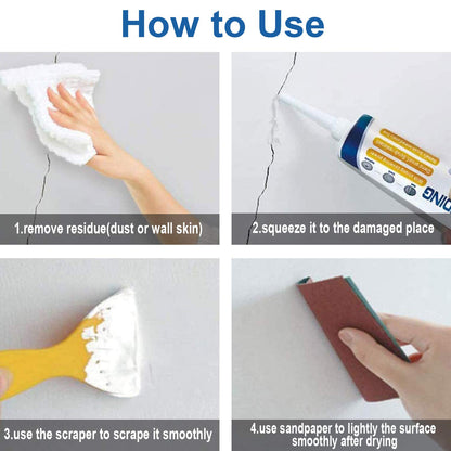 Agente reparador de paredes Blanco