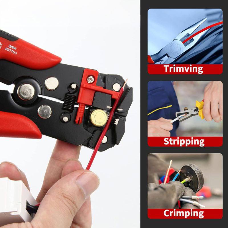 Herramienta para cortar y pelar cables