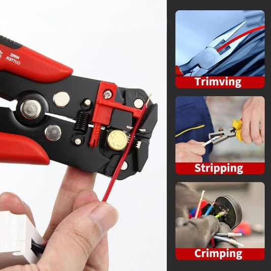 Herramienta para cortar y pelar cables