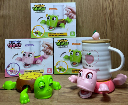 Divertidos portavasos de tortuga