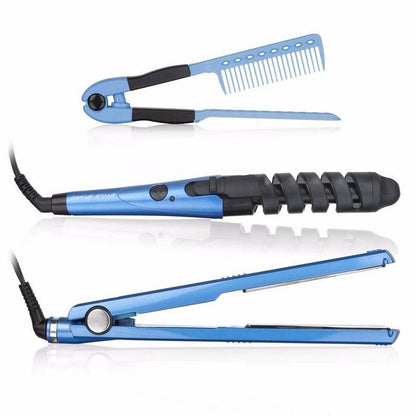 PLANCHA,RIZADOR Y PEINE DE CABELLO