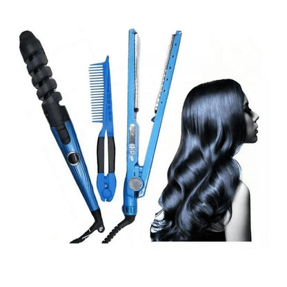 PLANCHA,RIZADOR Y PEINE DE CABELLO