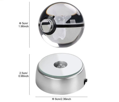 Esfera de Cristal 3D Animados Pokeballs