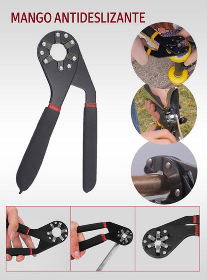 Llaves hexagonal abierta universal 8