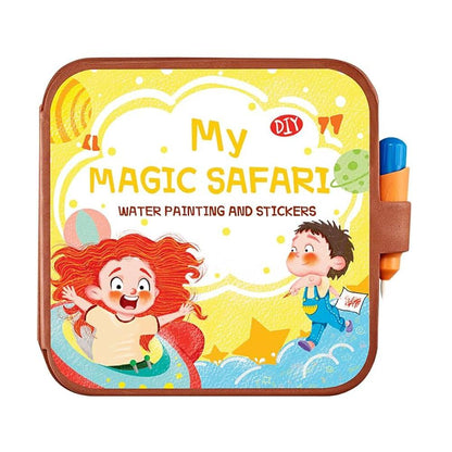 Libro magico Water paiting and stickers