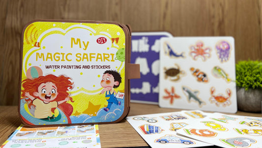 Libro magico Water paiting and stickers