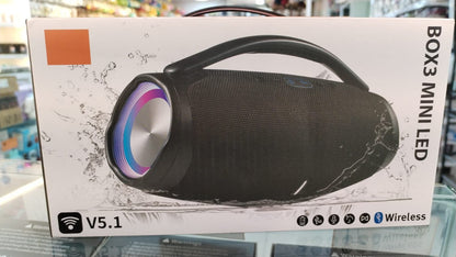 Parlante Box 3 mini led