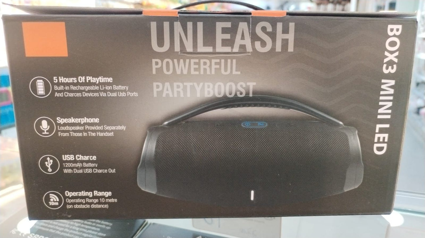 Parlante Box 3 mini led