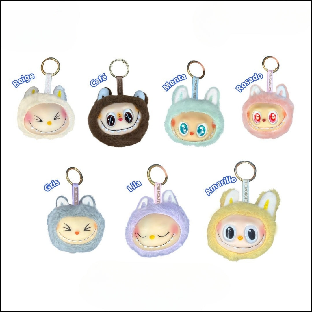 Llavero cabeza de labubu sorpresa