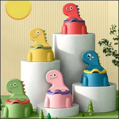 inodoro, sanitario para niños de dinosa