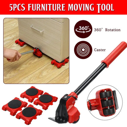 Transportador 5 piezas mueve muebles