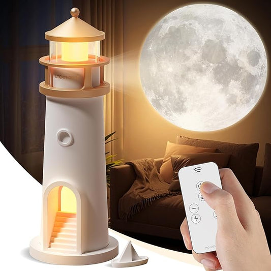 MINI LAMPARA FARO CON PROYECCION LUNA