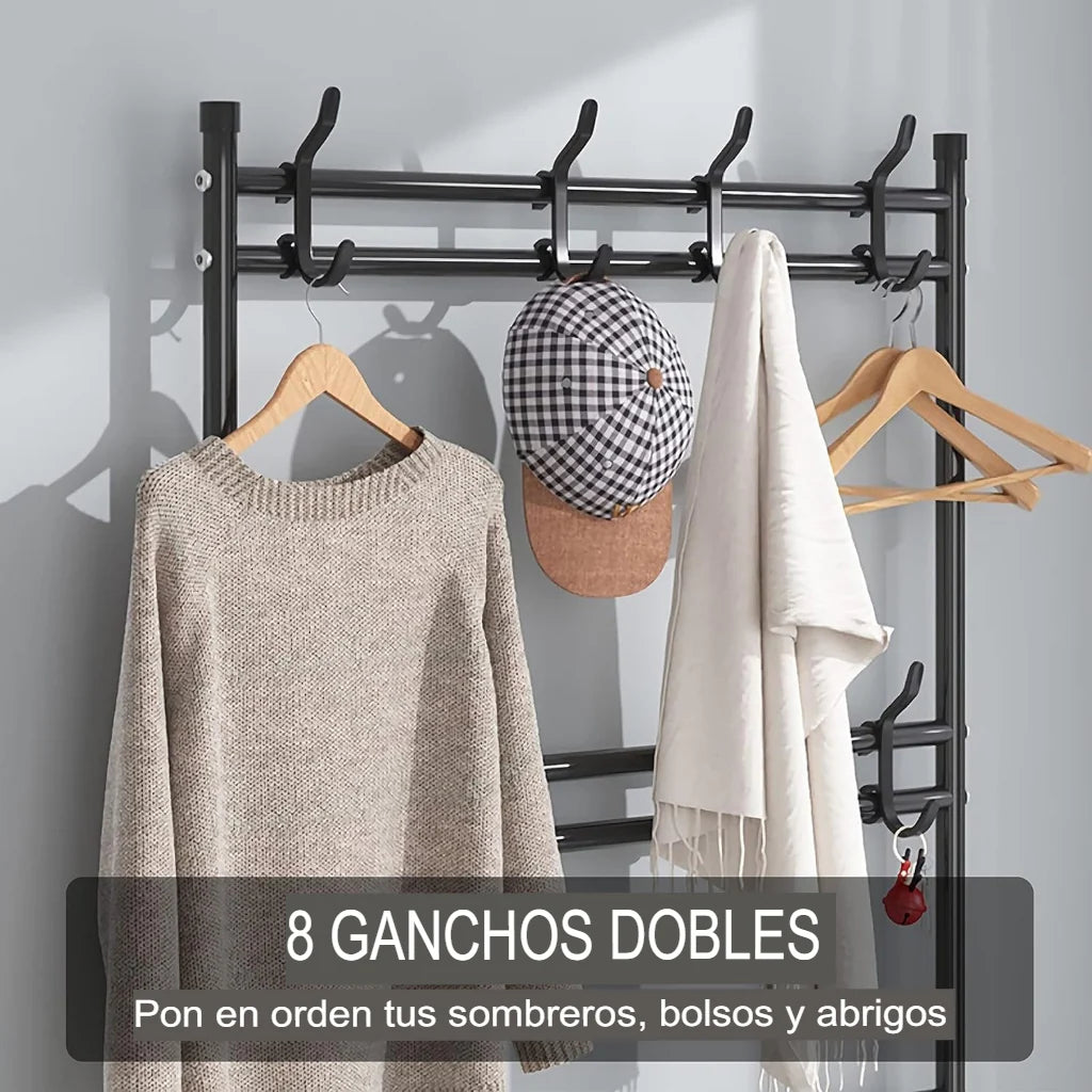 Zapatera estante colgador de 4 niveles - El Mayorista
