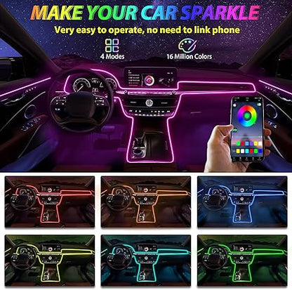 TIRA DE LUZ COCHE CON APLICACION