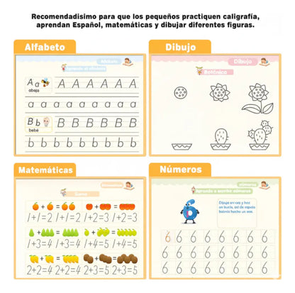 KIT DE 4 LIBROS MAGICOS MONTESSORI INCLUYE ESFERO