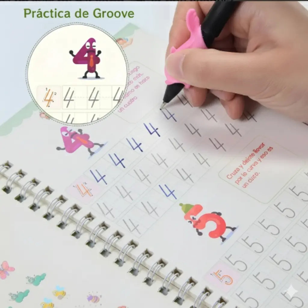 KIT DE 4 LIBROS MAGICOS MONTESSORI INCLUYE ESFERO