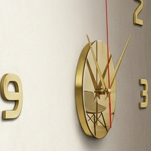 Mini Reloj de Pared Adhesivo Minimalista