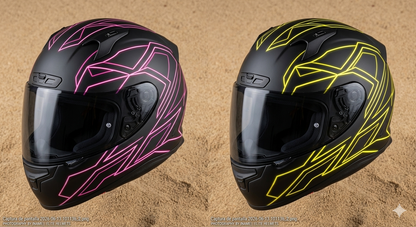 Tira LED Intermitente para Casco de Motocicleta