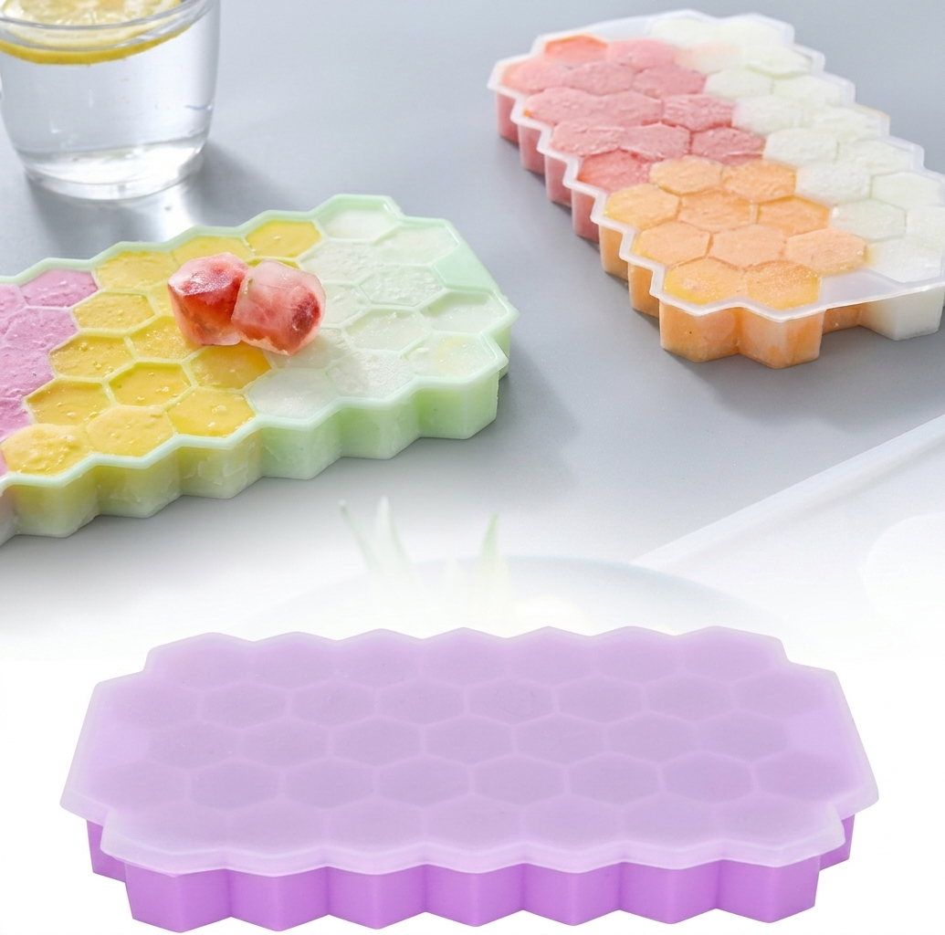 Molde Silicona para Cubos de Hielo