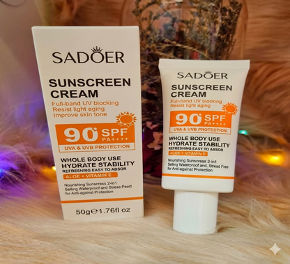 Protector Solar SPF90 aloe y vitamina E