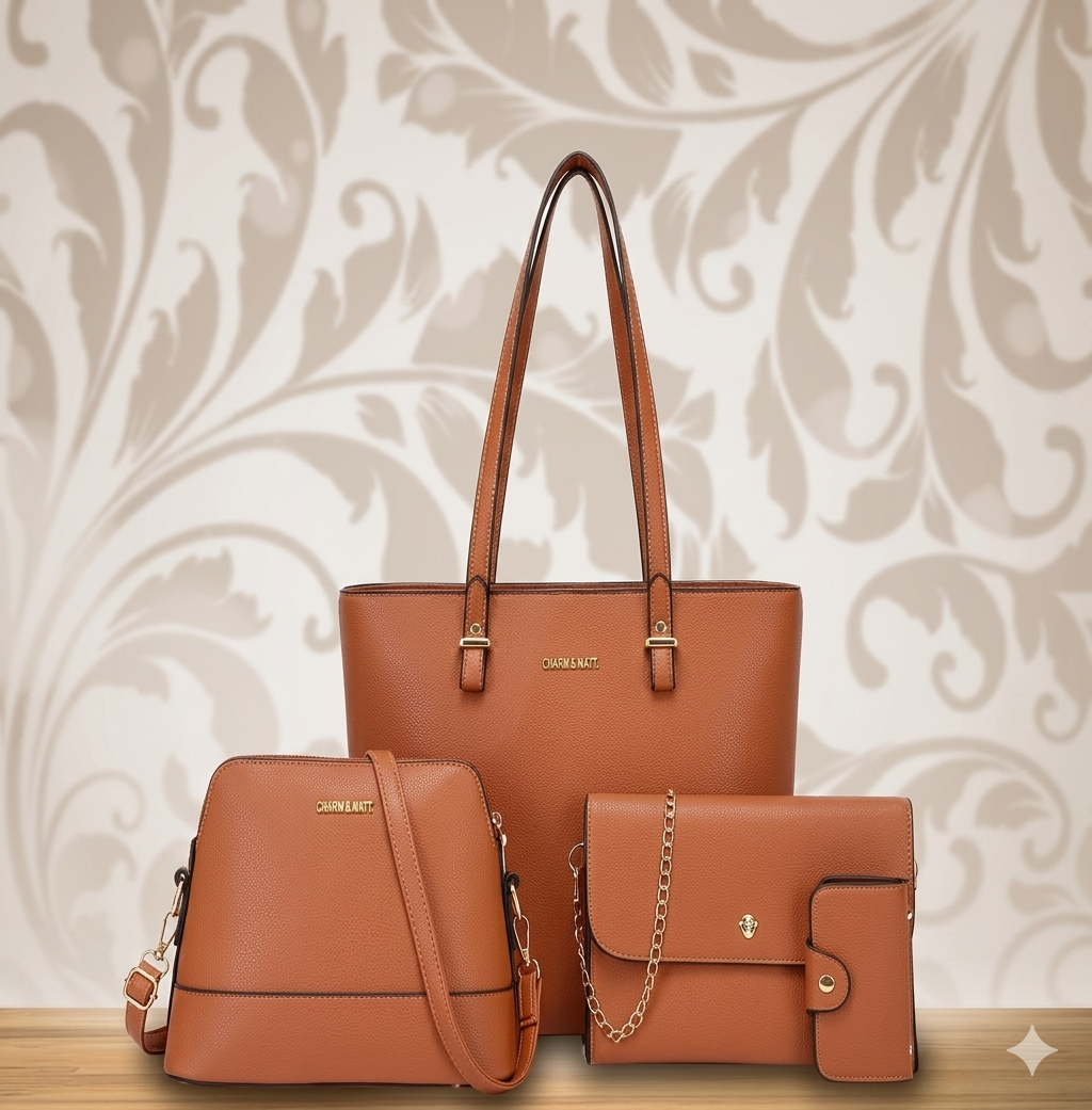 Juego x4 bolso de mano sencillo para mujer