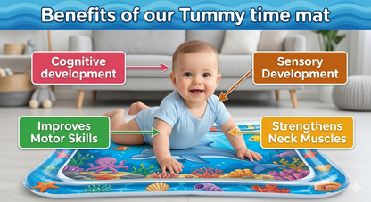 Tapete juego sensorial de agua para bebe