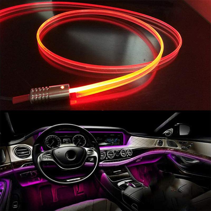 TIRA DE LUZ COCHE CON APLICACION