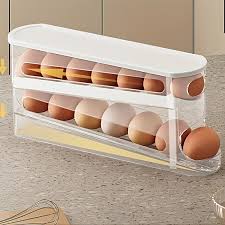 Estante de 2 niveles para huevos