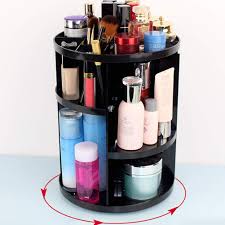 Almacenamiento de cosmeticos giratorio