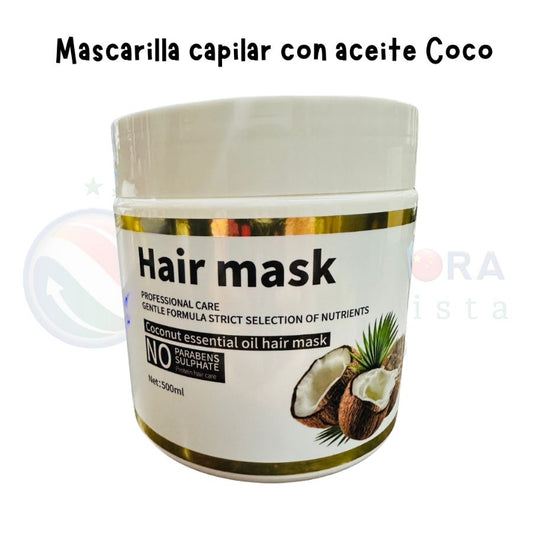Mascarilla capilar con aceite Coco