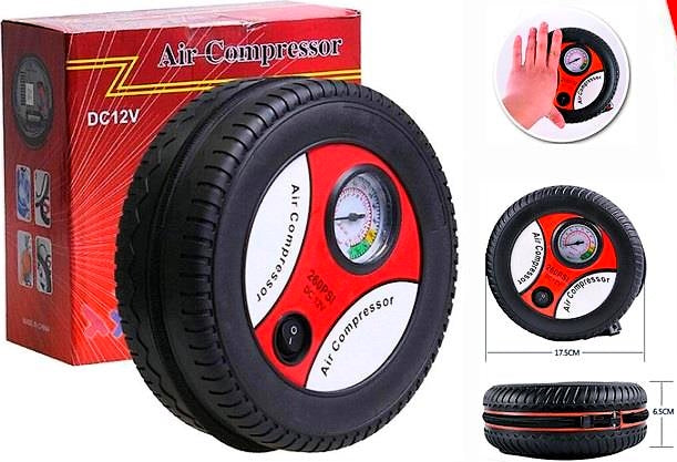 MINI COMPRESOR DE AIRE INFLADOR MODELO LLANTA