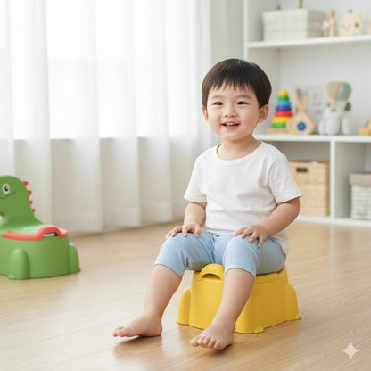 inodoro, sanitario para niños de dinosa