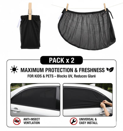 Malla de tela para ventana de carro x 2