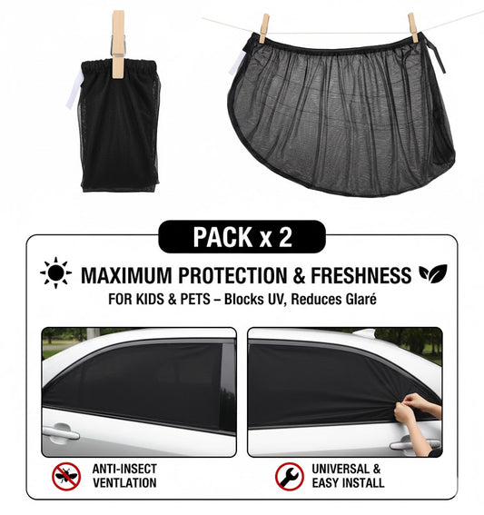 Malla de tela para ventana de carro x 2