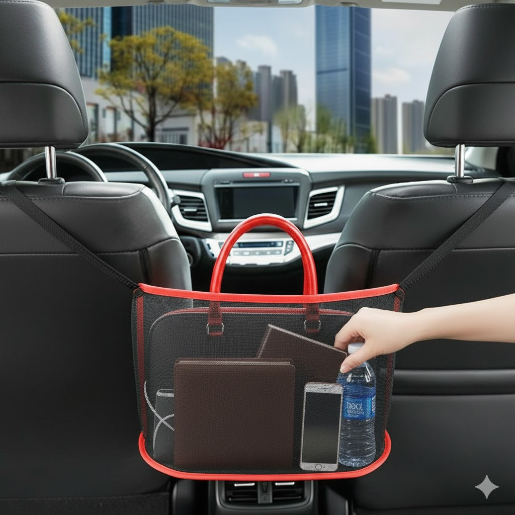 Malla bolsa red para coche carro