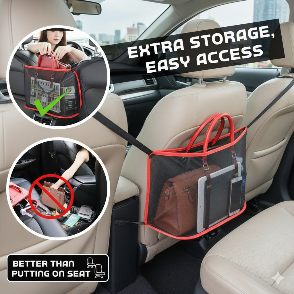 Malla bolsa red para coche carro