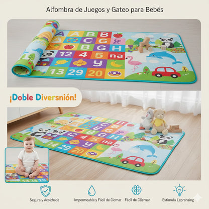 Alfombra para niños y gateo de bebe