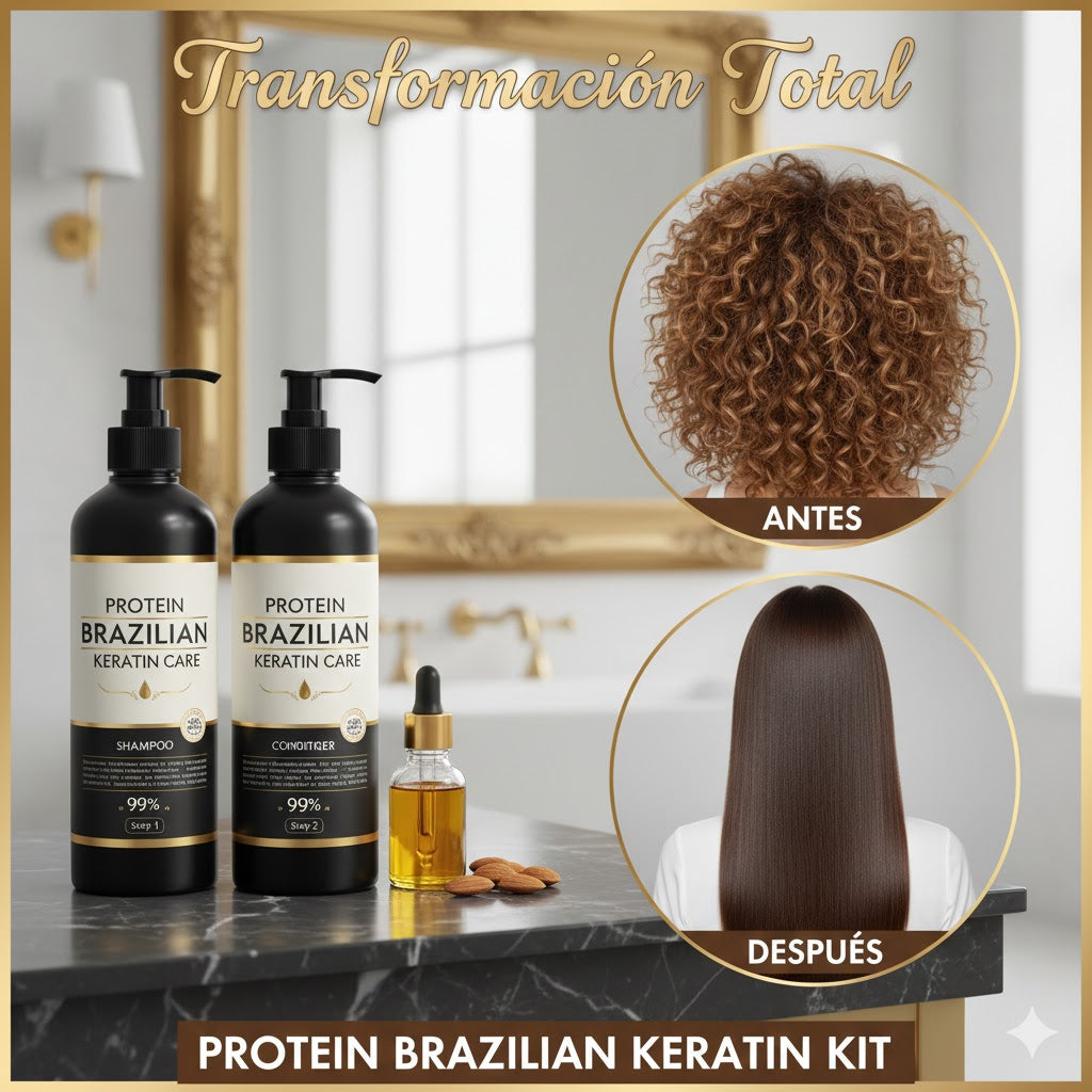 Kit Shampoo + Acondicionador de Keratina