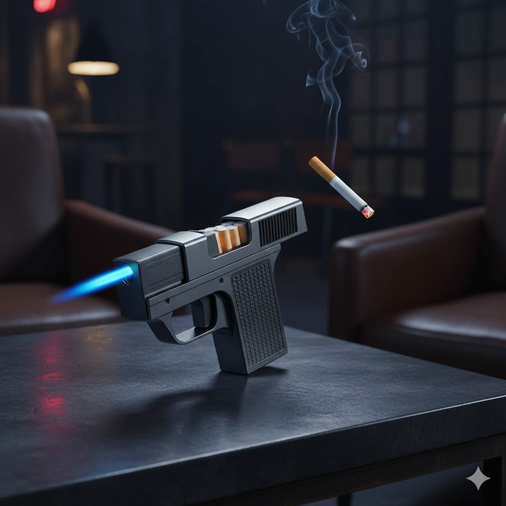 Pistola Encendedor Estuche Cigarrillos