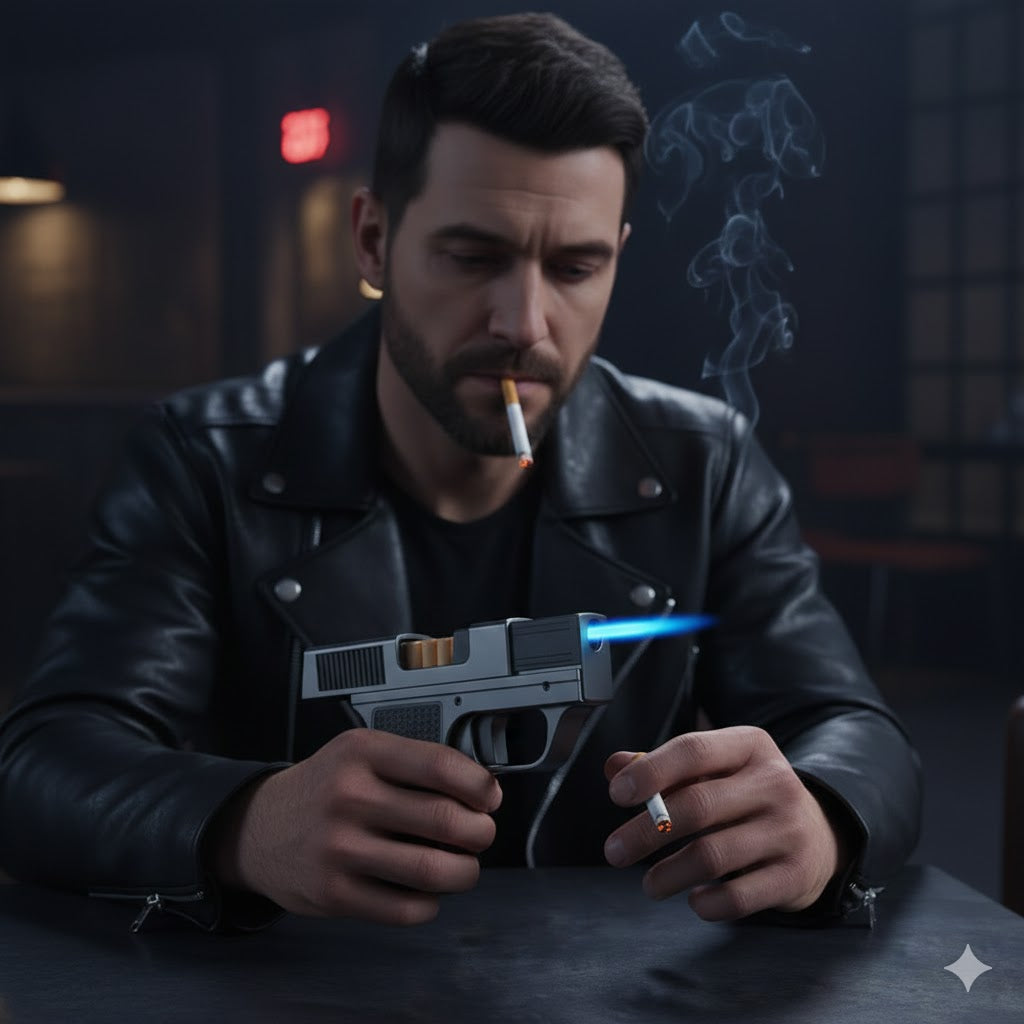 Pistola Encendedor Estuche Cigarrillos