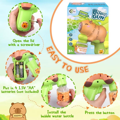 Pistola de burbujas de capibara